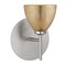 Besa Lighting Divi Mini Sconce, Gold Foil, Satin Nickel Finish, 1x40W Halogen 1SW-1758GF-SN - alternate 1